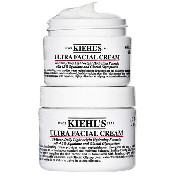 KIEHLS 2 PC NEW Ultra Facial Cream Squalane Hydrating Moisturizer – 50ml + 28ml - Picture 1 of 13